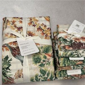 NEW Pottery Barn FANTASTICAL FOREST REVERSIBLE King/Cal King Duvet & 3 Shams NWT